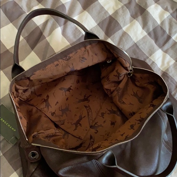 Longchamp large leader le pliage cuir tote - Picture 4 of 8